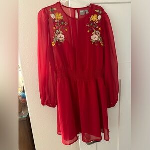 ASOS red dress